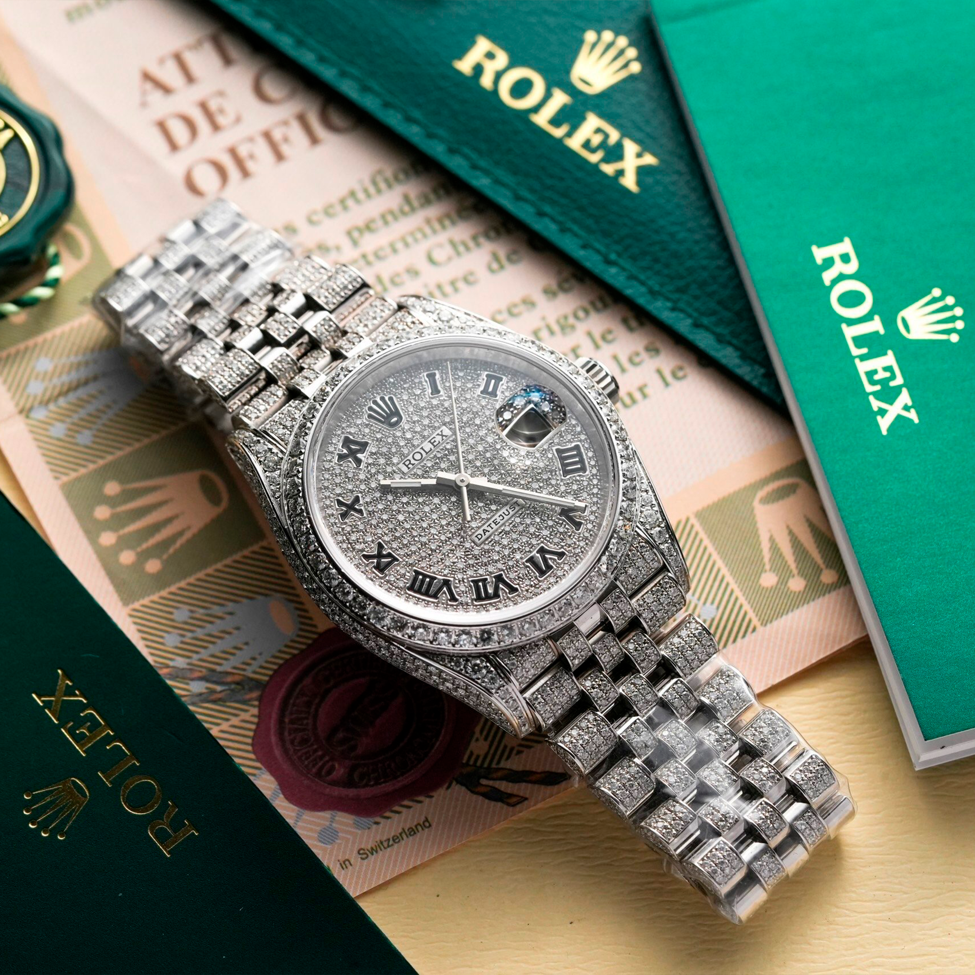 ĐỒNG HỒ ROLEX 126200 FULL DIAMOND