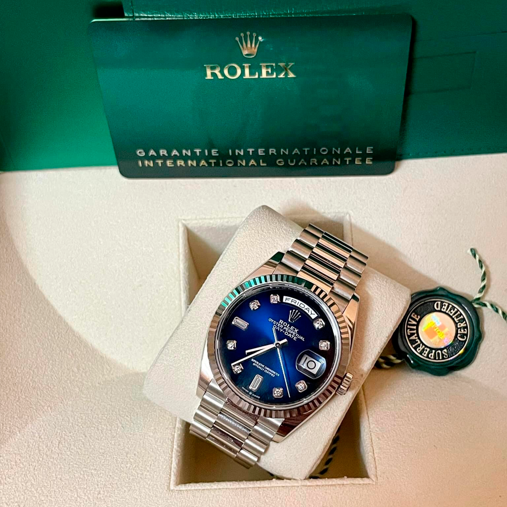 ĐỒNG HỒ ROLEX DAY-DATE 128239 OMBRE BLUE DIAL