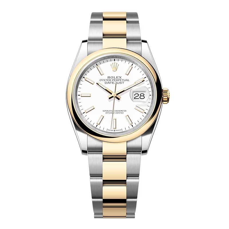 Đồng Hồ Rolex Datejust 36 126203 Mặt Số Trắng Dây Đeo Oyster