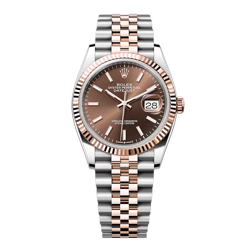 Đồng Hồ Rolex Datejust 36 126231 Mặt Số Chocolate Cọc Số Dạ Quang
